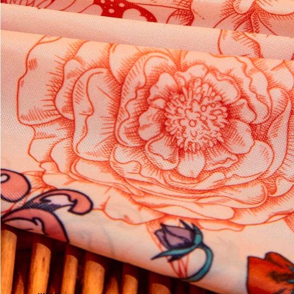 New Frida Kahlo Pink Large Shopper Bag Polyester Double Handle w Pouch - Picture 4 of 7